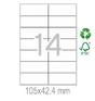 Рециклирани етикети 105x42.4 14 бр.