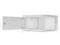 Комуникационен шкаф Lanberg rack cabinet 19' wall-mount 6U/600x600 for self-assembly with metal door grey (flat pack)