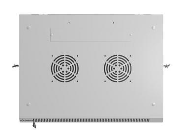 Комуникационен шкаф Lanberg rack cabinet 19' wall-mount 6U/600x450 with perforated door grey (flat pack)