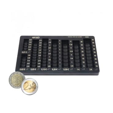 Поставка за монети OIPlus евро- снимана отпред, две монети за мостра