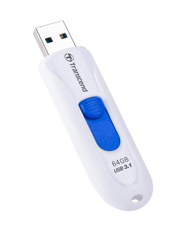 Памет Transcend 64GB JETFLASH 790, USB 3.1, white