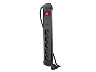 Разклонител Lanberg surge protector sp1 1.5m 5x french outlets black