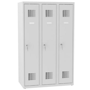 етален гардероб FRT с 1 отделения 145х90х50 см - затворен, сниман отпред, сив