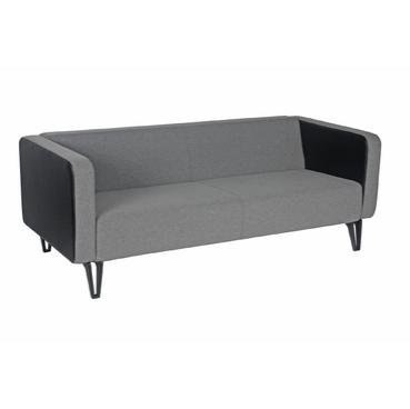 Диван триместен КОНУШ RBN 03 - сниман отпред, сива дамаска