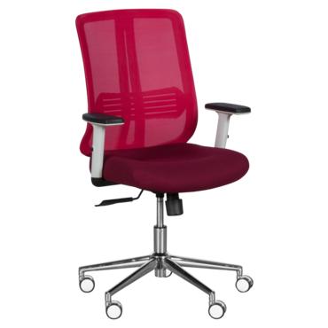 Работен стол РАДИ-червен, с лумбална опора