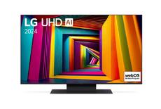 Телевизор LG 43UR91003LA, 43' 4K UltraHD TV 4K (3840 x 2160), DVB-T2/C/S2, webOS 23 Smart TV, ThinQ AI, a5 AI Processor 4K, WiFi, HDR10 pro, HLG, ALLM/HGiG, 4K Upscaling, AI Sound Pro, Voice Controll, Local Dimming, AirPlay, HDMI eARC, Quick Card, CI, LAN