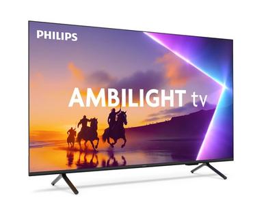 Телевизор Philips 43PUS8510/12, 43' 4K Ultra HD QLED, 3840x2160p, DVB-T/T2/T2-HD/C/S/S2, 60Hz, Ambilight 3, Pixel Precise UHD, 90% DCI, HDR+, Titan OS, Dolby Atmos, Dolby Digital, VRR, 3*HDMI, 2*USB, 802.11ac, 20W RMS, Black