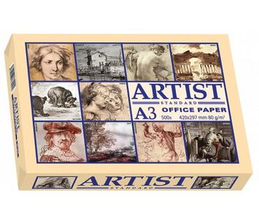 Пакет Копирна хартия ARTIST A3 80 гр. 500 л- сниман вертикално