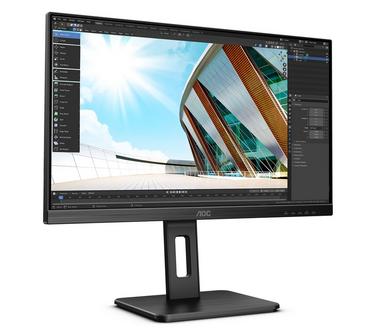 Монитор AOC 24P2Q, 23.8' WLED IPS, 1920x1080@75Hz, 4ms GtG, 250cd/m2, 1000:1, DC50M:1, Adaptive Sync, FlickerFree, Low Blue Light, 2Wx2, Tilt, Height Adjust, Pivot, Swivel, D-SUB, DVI, HDMI, DP, 4xUSB 3.2
