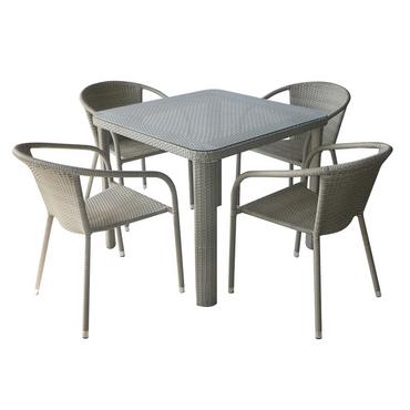 Ратанов комплект ВАНЕСА- Комплект от 4 стола и маса