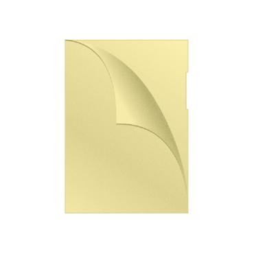 Джоб за документи L образен матиран 120 микр 100 бр- жълт