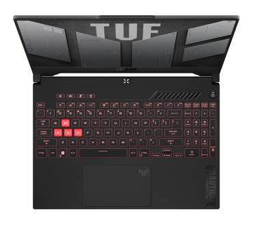 Лаптоп Asus TUF A15 FA507NU-LP116,AMD Ryzen5 7535HS/H,15.6' FHD (1920x1080)144 Hz,16GB DDR5 4800(2*8),1TB M.2 SSD,RTX 4050 4GB GDDR6,Wi-Fi 6(802.11ax),Backlit Chiclet Keyboard 1-Zone RGB, no OS, Graphite Black