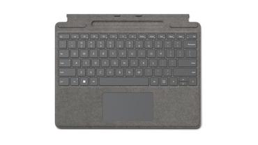 Клавиатура Microsoft Surface Pro Signature Keyboard ONLY Eng Intl CEE Hdwr Commercial Platinum, With Pen Storage & Charging