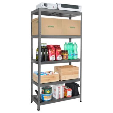 Метален стелаж BTL сив 180x90x40см 90кг/ рафт
