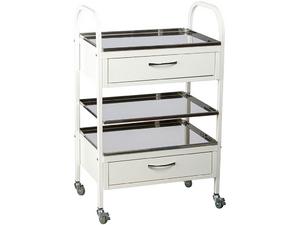 Манипулационна количка MDSM 2 - сива, сглобена, снимана в цял ръст, празна