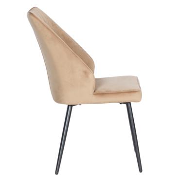 Трапезен стол МЕДЕЯ- дамаска, светлокафява