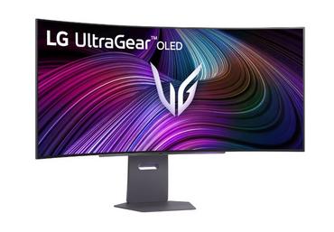 Монитор LG 45GX90SA-B, 44.5', OLED UltraGear 21:9 Curved Smart, 0.03 ms, WQHD (3440x1440), 240Hz, HDR 400, 1500000:1, 250 cd/m2, DCI-P3 98.5%, VRR, Free-sync, G-Sync, USB-C, PD 65W, HDMI, DP, PBP, Speakers 7W x2, Bluetooth, LG Switch, Height, Swivel, Tilt
