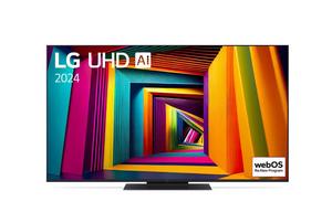 Телевизор LG 55UT91003LA, 55' 4K UltraHD TV 4K (3840 x 2160), DVB-T2/C/S2, webOS 24 Smart TV, ThinQ AI, Alpha 5 AI 4K Gen7, WiFi, HDR10 pro, HLG, ALLM/HGiG, AI Upscaling, AI Sound(Virtual 9.1.2 Up-mix), AirPlay, Quick Card, HDMI eARC, CI, LAN, USB, Blueto