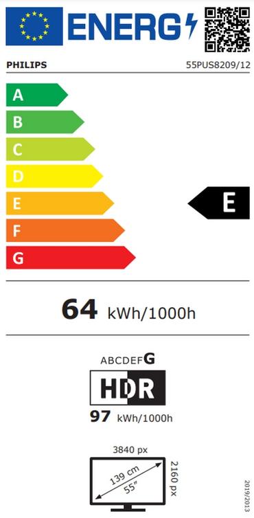 Телевизор Philips 55PUS8209/12, 55' 4K Ultra HD QLED, 3840x2160, DVB-T/T2/T2-HD/C/S/S2, 60Hz, Ambilight 3, Pixel Precise UHD, HDR+, Titan OS, Dolby Atmos, VRR, 3*HDMI, 2*USB, 802.11n, 20W RMS, Black