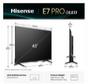Телевизор Hisense 43' E7Q Pro, 4K Ultra HD 3840x2160, QLED, Quantum Dot, 144Hz, HDR 10+ adaptive, HLG, Dolby Vision, DTS Virtual X, Smart TV, WiFi 5GHz, WiFi Direct, BT, Anyview Cast, 3xHDMI, 2xUSB, LAN, CI+, DVB-T2/C/S2, Black