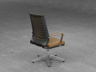 Посетителски стол ДУЛО NT 82- с лумбална опора