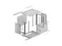 Комуникационен шкаф Lanberg rack cabinet 19' wall-mount 9U/600x450 with perforated door grey (flat pack)