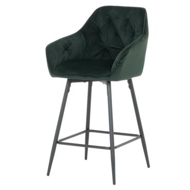 Бар стол АЛЕГ- зелна дамаска