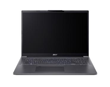 Лаптоп Acer Aspire 16, A16-71M-713S,Intel Core Ultra 7 155U (up to 4.80GHz, 12MB), 16' WUXGA (1920x1200) IPS, 1*16GB DDR5 4600MHz, 512GB PCIe NVMe SSD, Intel UMA, FHD Cam,WiFi 6E, BT 6E, Backlit Kbd, No OS, Steel Gray