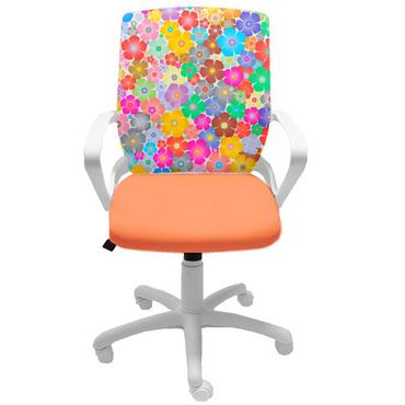 Детски стол ЦВЕТЯ - снимка отпред