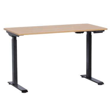 Бюро регулируемо КУКУШ B7- цвят черен с плот бук