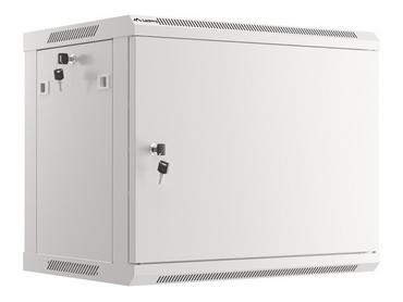 Комуникационен шкаф Lanberg rack cabinet 19' wall-mount 9U/600x450 for self-assembly with metal door grey (flat pack)