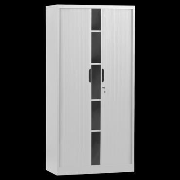 Архивен шкаф BTL LS с 5 отделения 185х90х40 см с леко отворени врати, празен, снимка отпред