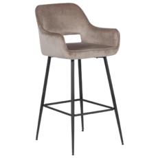 Бар стол СИМЕОНА- снимка отпред, бежов цвят