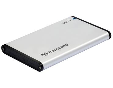 Кутия за твърд диск Transcend 0GB StoreJet 2.5' (SATA), USB 3.1, Aluminum housing