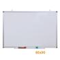 Бяла дъска с алуминиева рамка 60х90 см - снимана отпред, с размери на страните