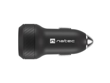 Зарядно устройство Natec Coney 1xUSB, 1xUSB-C Quick charger 48W, Black