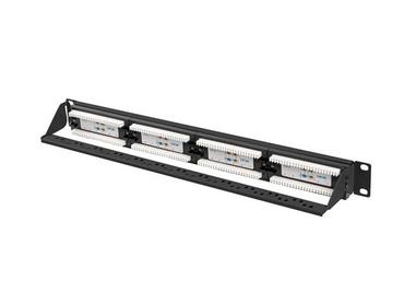Пач панел Lanberg patch panel 24 port 1U 19' CAT.6a utp black