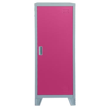 Метален гардероб детски BTL с 1 отделение- затворен, розов