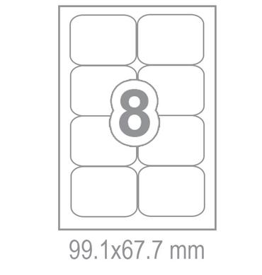 Самозалепващи етикети 99.1x67.7 8 бр.