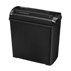 Шредер Fellowes Powershred Strip-Cut P-25S - черен, сниман отстрани