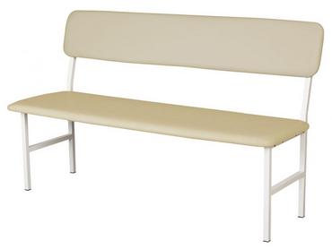 Медицинска пейка PMT БС - снимана отпред, сглобена, с обшивка от изкуствена кожа - бежова на цвят