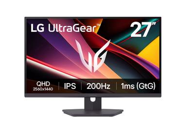 Монитор LG 27G610A-B, UltraGear 27' IPS, AG, 1ms (GtG), 200Hz, 1000:1, HDR400, sRGB 99%, 400cd/m2, QHD 2560x1440, NVIDIA G-SYNC, AMD FreeSync, HDMI, DisplayPort, Headphone Out, Reader mode, Tilt, Swivel, Height Adjustable, Pivot, Black