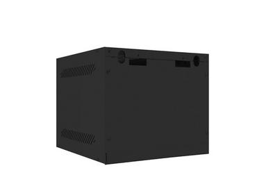 Комуникационен шкаф Lanberg rack cabinet 10' wall-mount 6U / 280x310 for self-assembly with metal door (flat pack), black