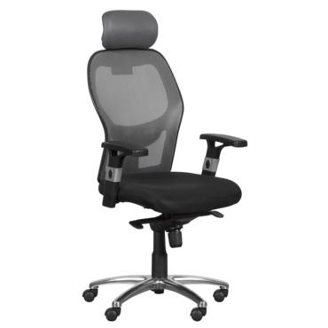 Директорски стол ВАЛЕРИ- снимка отстрани, дамаска