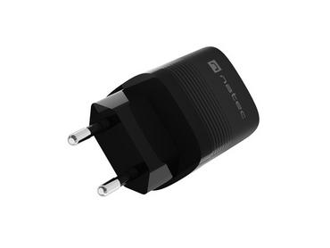 Адаптер Natec USB Charger  Ribera Gan 1X USB-A + 1X USB-C 30W, Black