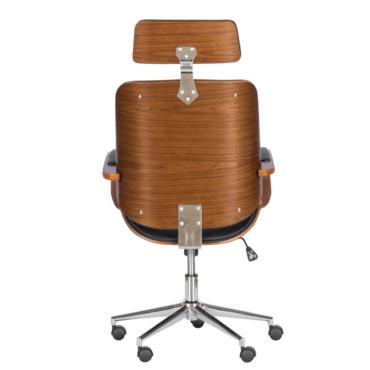 Директорски стол РУБЕН- снимка отзад, гръб, дърво