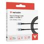 Кабел Verbatim Sync & Charge USB C to USB C 60W 120 cm