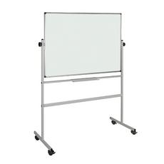 Бяла магнитна дъска 120х180 см мобилна - снимка отпред, сглобена