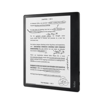 Четец за Е-книги Kobo Elipsa 2E-Book Reader Pack, E Ink Carta 1200 touchscreen, 10.3 inch, 1404 x 1872, 32 GB, CPU 2.0 GHz, USB-C, Includes Kobo Stylus, Black