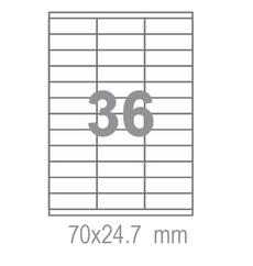 Самозалепващи етикети  Fleks Ko A4 70x24.7 36 бр